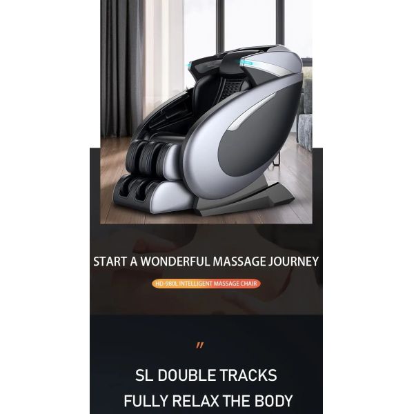 Heated Full Body 4d SL Track Massage Chair Bluetooth CCC Bionic