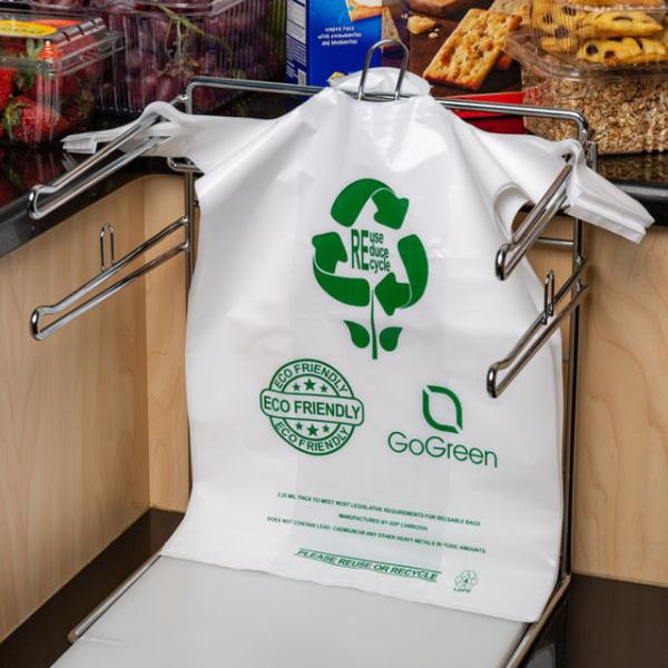 Compostable à 100% Amidon de maïs durable écologique Fruits frais légumes Emballage T-shirt en plastique biodégradable Sac