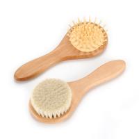 Escobilla y peinado de madera ecológicos para bebés Escobilla de ducha para bebés
