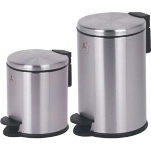 Hotel Waste Bins stainless steel pedal operated odour proof silent closure