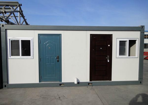 Modern Steel Two Doors Flat Pack House container South Africa For Public Shower Room