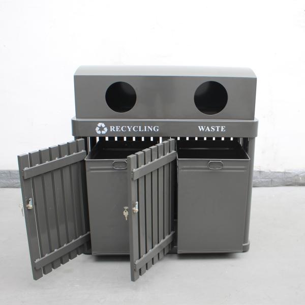 Sustainable Mild Steel 120 Liter Garbage Can With Inner Bucket OEM ODM