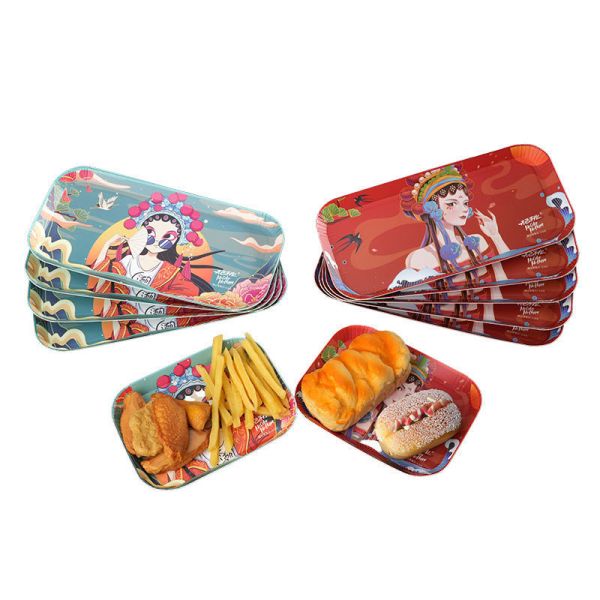 Industrial Biodegradable White Plates Eco-Friendly Round Paper Plates for Party Barbecue