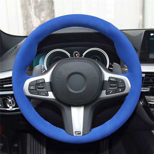 Custom Steering Wheel Cover for 2018 2019 BMW 5 Series G30 G31 M5 F90 X3 G01 X5 G05