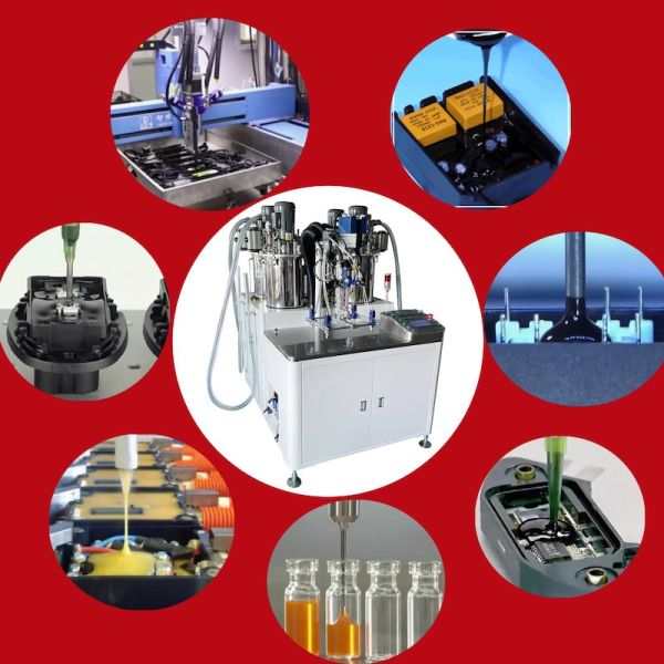 Máquina de dosagem de alta precisão personalizada para resina líquida vertical