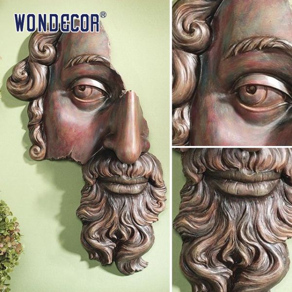 Декорация отсутствующего лица Скульптура на стенах