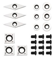 Outils de travail du bois au tungstène 10PCS Conception standard pour le stock de travail du bois disponible