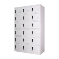 18 cacifos do metal branco das portas laminaram o material de placa de aço