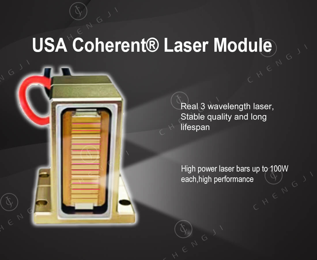 Titanium 808nm Permanent Diode Laser Hair Removal Machine with Painless Best Quality 500-4000w 4 Wave