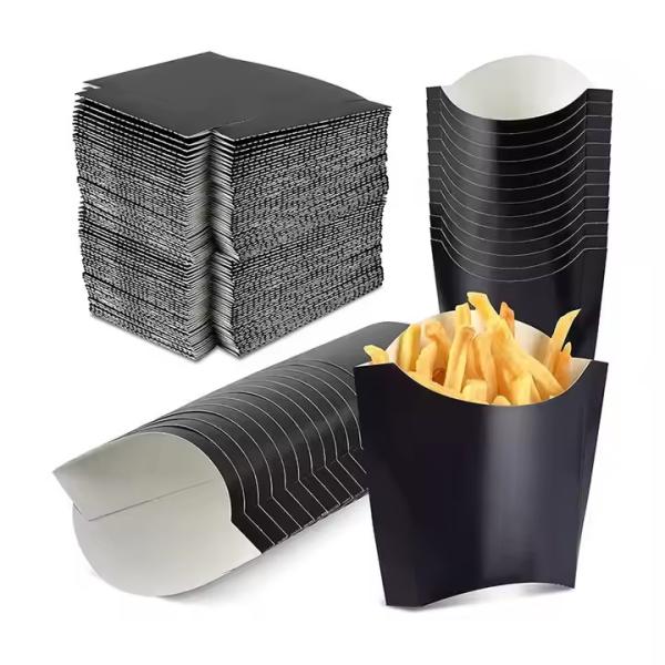 Customized French Fry Box  Eco-friendly, Recyclable, Disposable Fast Food Paper Box Packaging Box