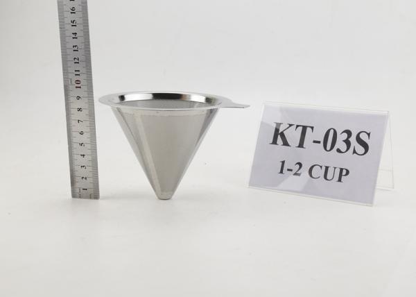 Pour Over Stainless Steel Coffee Dripper For Coffee Carafes , 2 Cups Capacity