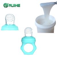 Tétines liquides de bébé en caoutchouc de silicone du moulage par injection de ROHS LSR jaunissant la résistance