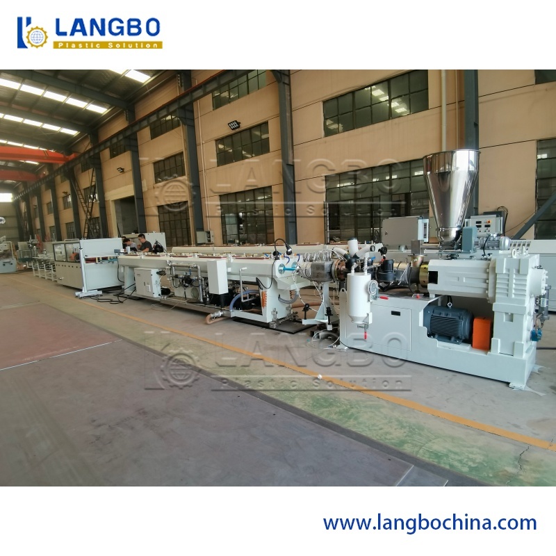 Fully Automatic PVC Pipe Extrusion Line with Twin Screw Extruder for 16mm to 630mm Pipe Production