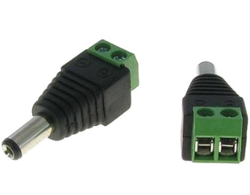 OEM Male Female Cable Connector , Cctv Camera Power Connector