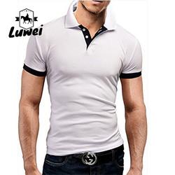 Camisetas de polo de algodão de grande porte de verão Manga curta com logotipo bordado