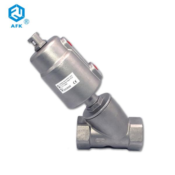 válvula de controle pneumática de aço inoxidável do atuador da válvula de ângulo de 1,5 polegadas