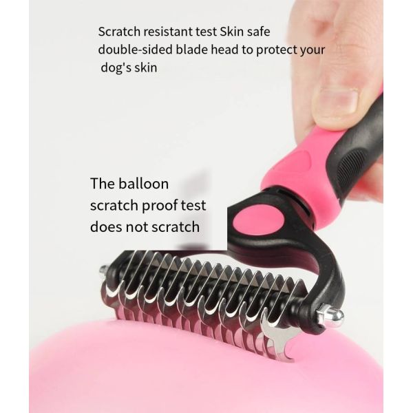 Оптовая домашняя собака двойная боковая волосатая щетка специальная уходная гребка для собак и кошек