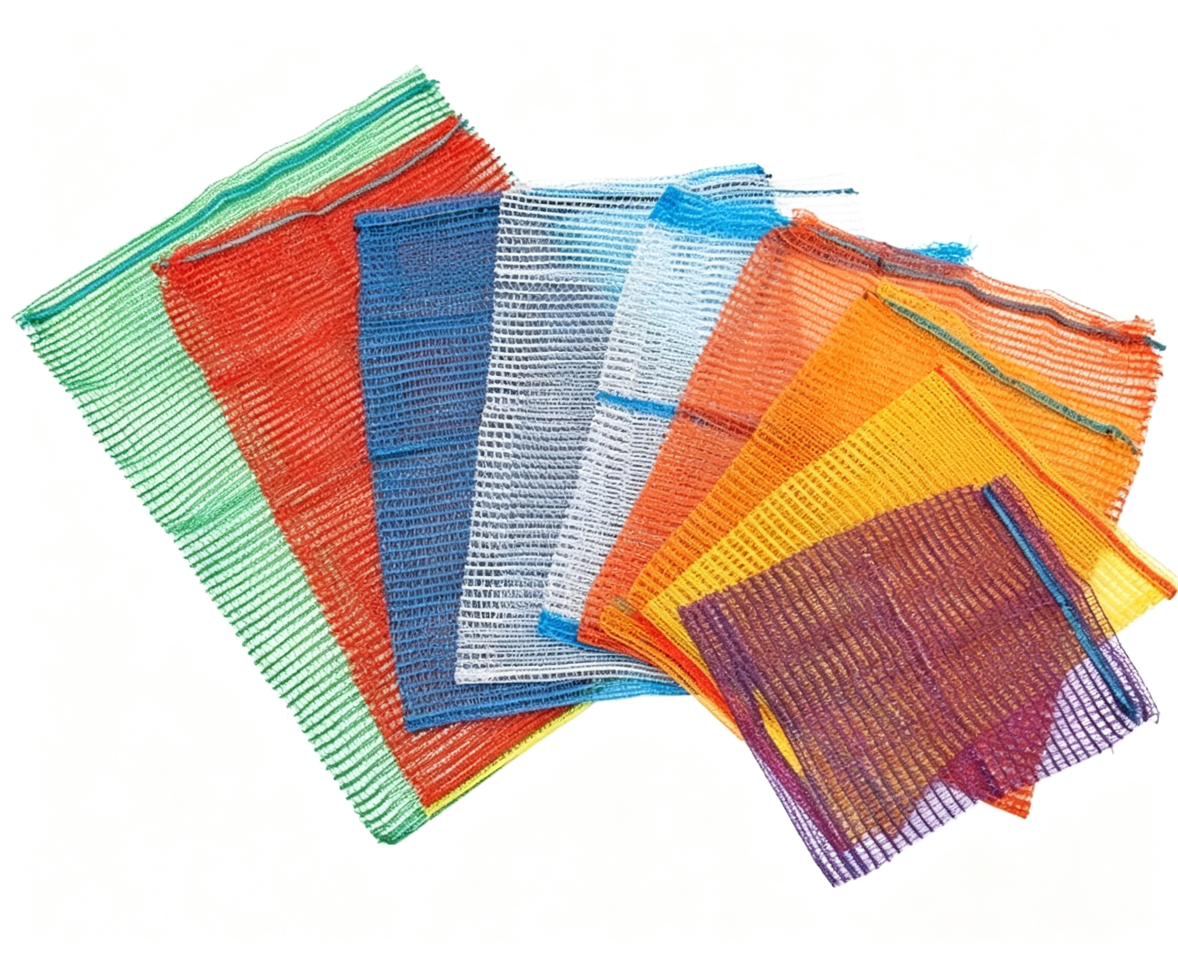 HDPE PE Raschel Potato Mesh Bag Drawstring Plastic Net Sack For Potato Onion Garlic Vegetable Export Russia Ukraine Poland Belarus