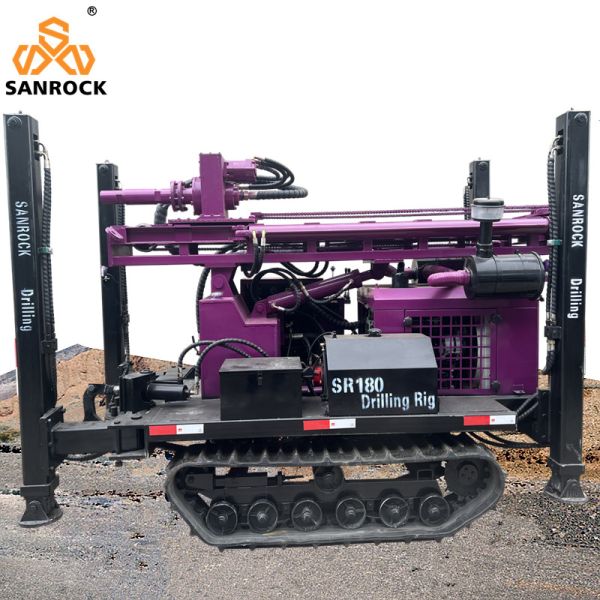 Water Borehole Drilling Machine High Productivity Crawler Drilling Rig Deep Water Well Drilling Rigs