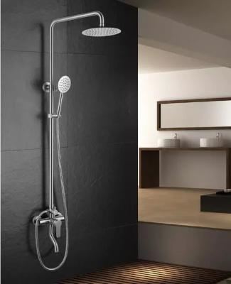 Thermostatic Shower Mixer Square Chrome Bathroom Twin Head Set