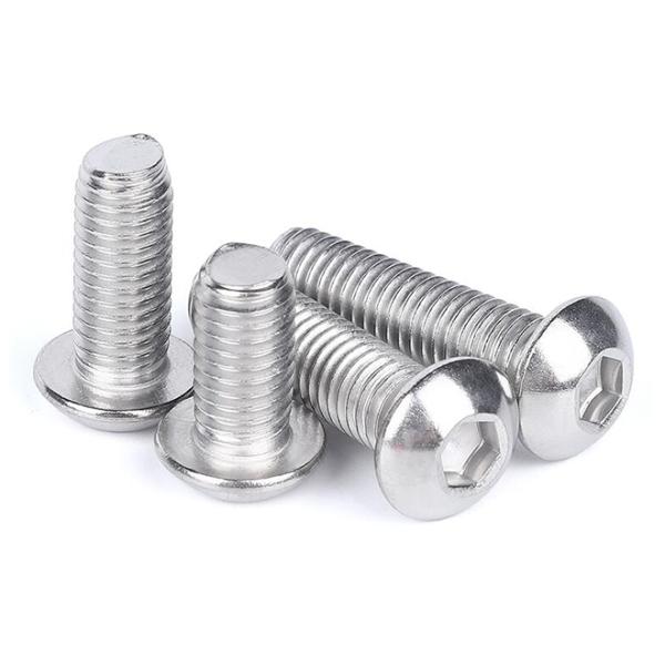 SS304  Stainless Steel Hex Socket Button Head Screw A2-70 Pan Head Socket Bolt