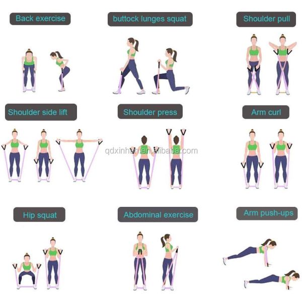 13Pcs Workout Recovery Equipment Resistance Fitness Pull Rope Set