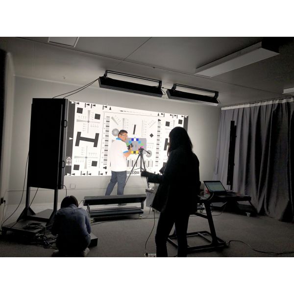 Full Light Box camera Resolution Chart Illumination 0-3000 Lux Silk T8B-X 2300K--8500K