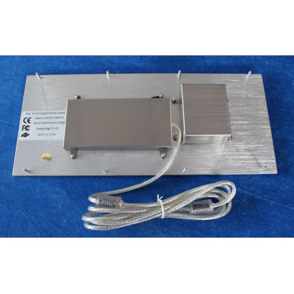 107 Keys White Industrial Membrane Keyboard Optical 800 DPI Trackball