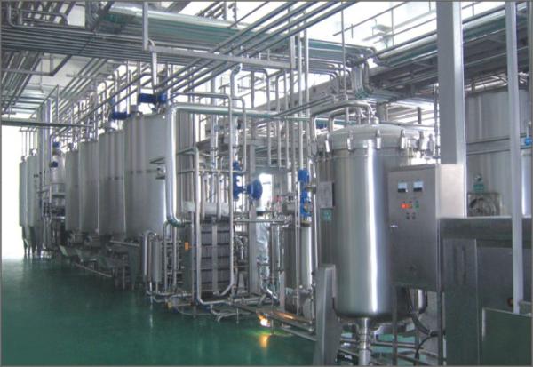 UHT Sterilizer Soft Drink Production Line , Plastic Bottle Hot Filling Machine