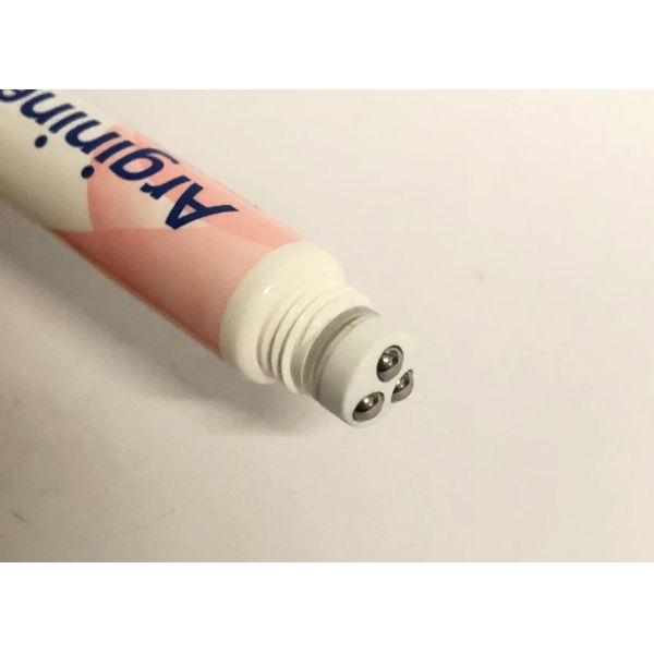 D16mm 3-10ml Custom Cosmetic Tubes Empty Eye Cream Gel With Massage Stainless Steel Ball