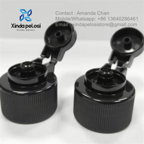 Fábrica a retalho Selo de plástico Tapete de parafuso de tipo Botella de embalagem cosmética Flip Cap para venda