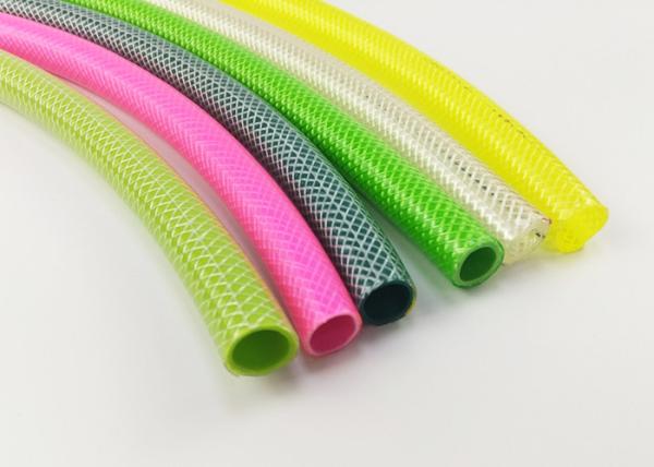 Yellow Fiber Reinforced Pvc Braided Hose Garden Water Hose For Irrigation And Cleaning