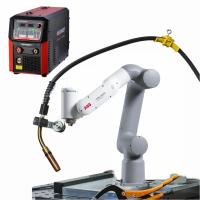 Robot colaborativo de ABB GoFa CRB 15000 con el soplete y Megment que suelda con autógena Sorce para la soldadura de Cobot