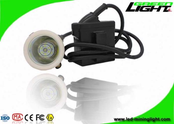 High Beam Corded Cree LED Mining Light Headlamp 10000lux 6.6Ah Battery Capacity