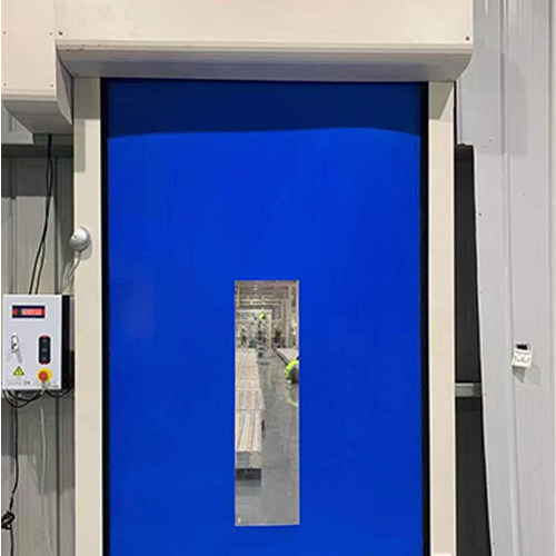 Fast & Precise Movement High Speed Zipper Door With IP54 Control Box For Temperature-Controlled Room