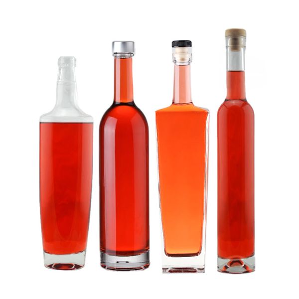 Decal Surface Handling Custom Shape Empty Spirits 750ml 1 Liter Gin Glass Bottle for Liquor