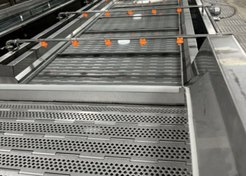 Stainless Steel Slat Chain Conveyor for Freezer Assembly Line