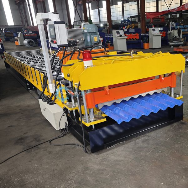 Бразилия Материал Толщина 0,3-0,8 мм Рулон Формирующая машина Металлическая стальная кровельная плитка Изготовление гидравлической резки