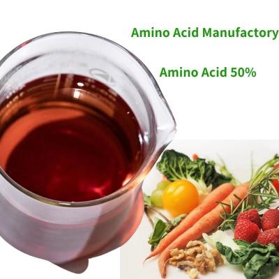 Fertilizante líquido de aminoácidos Ph4-6 enzimático 50% de fluidez Fertilizante de plantas