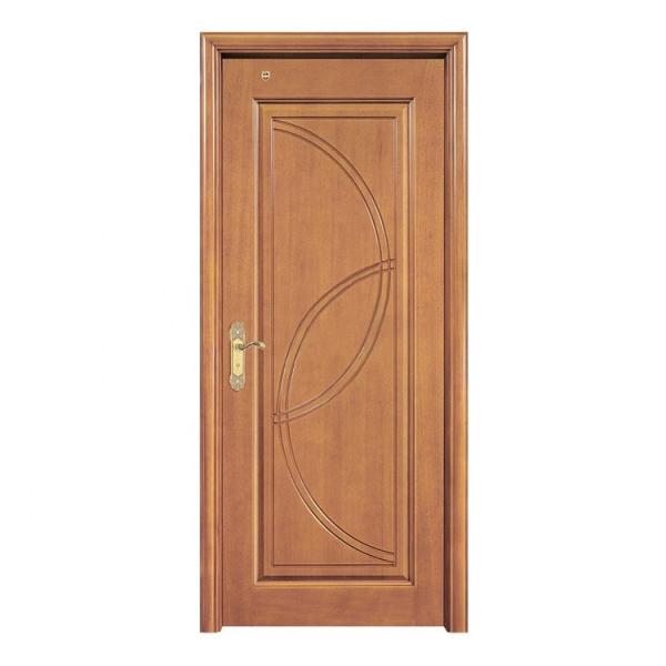 Single Panel MDF Wood Doors 6 Layer Painting 45mm Thick Soundproof