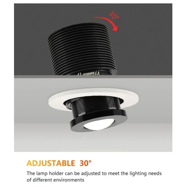 Focal Length Outdoor Ceiling Lights Adjustable Recessed 5W 7W 10W