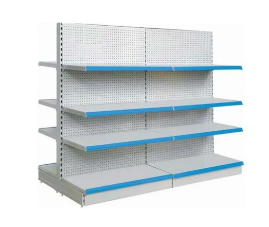 Gondola metallic shelves double-sided gondola shelving for supermarket