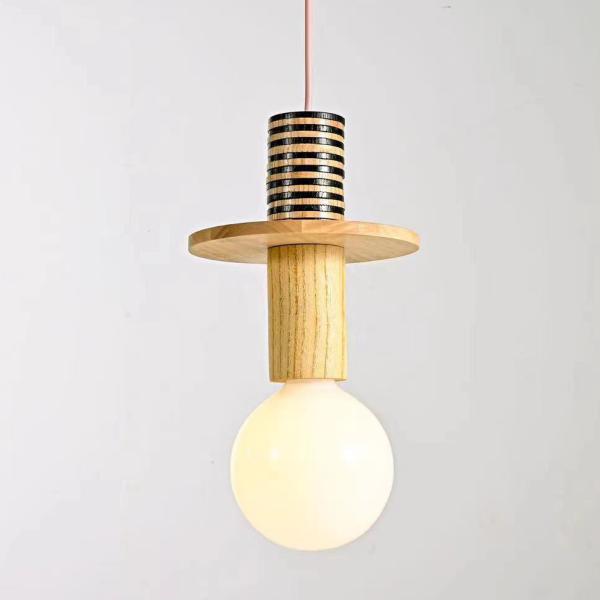Nordic Lamp Wood LED Pendant Lights Kitchen Home Decor mini pendant lamp(WH-AP-595)