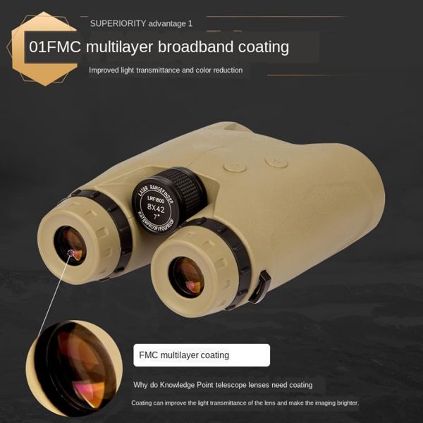 8x42 5-3500m Binocular Laser Rangefinder  Telescope For Hunting Range Finder