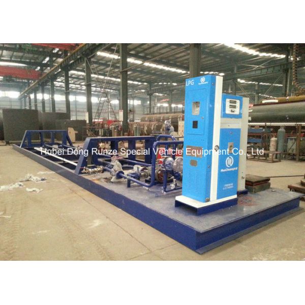50000L LPG Gas Tank Skid Mounted , Propane Gas Tank For Mobile Gas Refilling