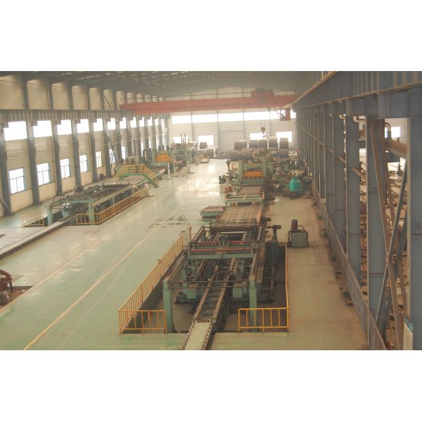 Precision Leveling Mobile Shear Production Line for Metal Coil Uncoiling in Steel Mill