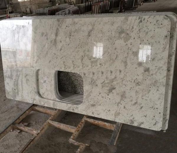 Commercial Restaurant Granite Stone Slab Countertop Andromeda White Labradorite