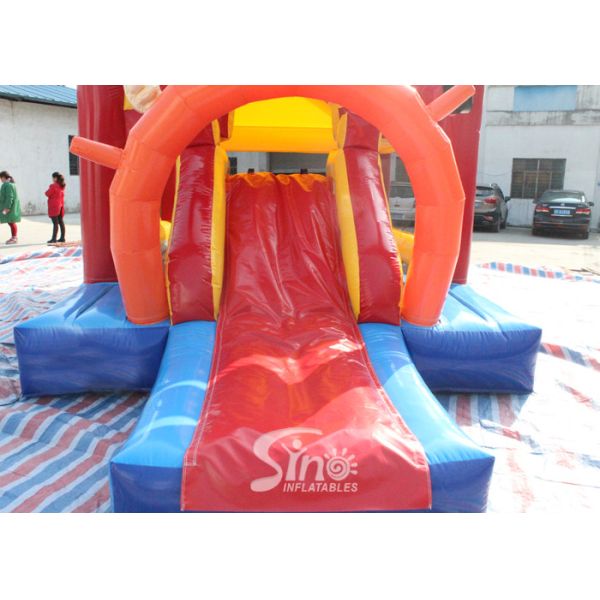 Commercial kids safari park inflatable jumping castle with slide coming with certified blower