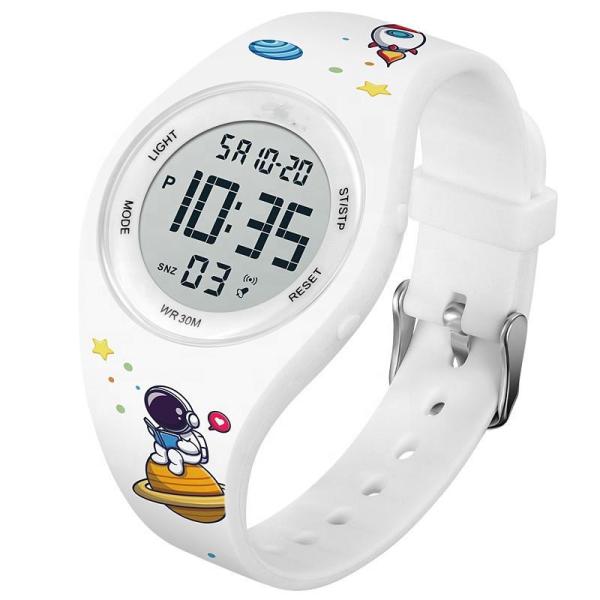 Reloj Deportivo Digital ABS Sports LED Watch Young Gift Kids Cartoon 5ATM Watch 1865