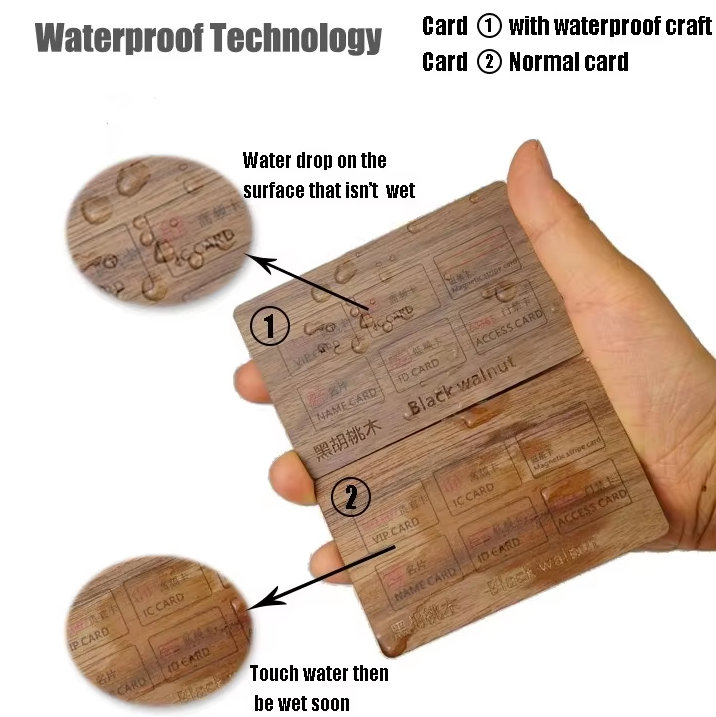 RFID Wooden NFC Labels Custom Logo And Content Coin Tag Tag Card Waterproof Round Square For Contactless Payment